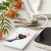 Heartbeat Love Design - Hand Holding Heart Sleutelhanger (Voorkant Rechts)