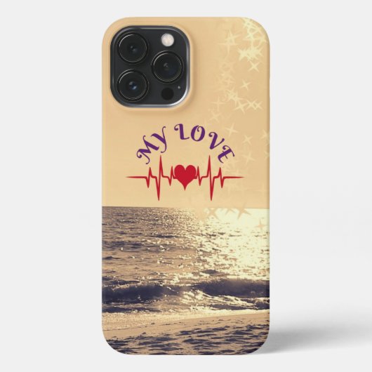 Heartbeat Love iPhone Hoesje (Achterkant)