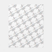 Heartbeat My Internal Music ECG EKG Sinus Rhythm Fleece Deken (Voorkant)