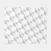 Heartbeat My Internal Music ECG EKG Sinus Rhythm Fleece Deken (Voorkant (Horizontaal))
