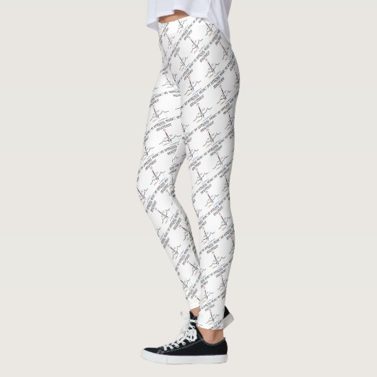Heartbeat My Internal Music ECG EKG Sinus Rhythm Leggings (Links)