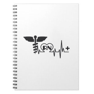 Heartbeat Nurse RN Gift Notitieboek