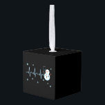 Heartbeat Nurse Snowman Kerstmis Decoratie<br><div class="desc">Heartbeat Nurse Snowman Kerstmis</div>