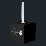 Heartbeat Nurse Snowman Kerstmis Decoratie<br><div class="desc">Heartbeat Nurse Snowman Kerstmis</div>