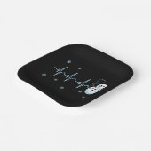 Heartbeat Nurse Snowman Kerstmis Papieren Bordje (Gebogen)