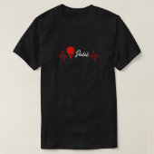 Heartbeat Padel Tennis Racket Sport Tournament Gam T-shirt (Design voorkant)