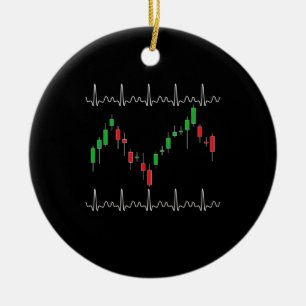 Heartbeat Pulse Crypto van de handelaar Keramisch Ornament