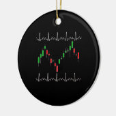 Heartbeat Pulse Crypto van de handelaar Keramisch Ornament (Links)