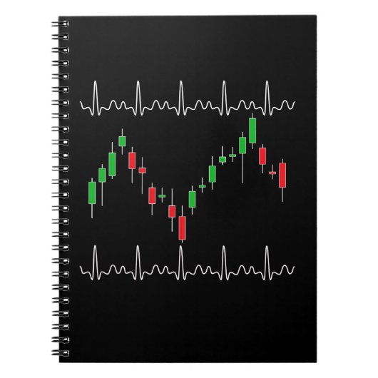 Heartbeat Pulse Crypto van de handelaar Notitieboek (Voorkant)