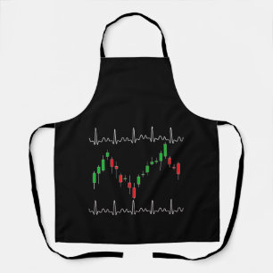Heartbeat Pulse Crypto van de handelaar Schort