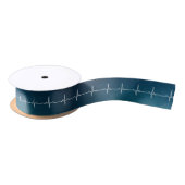 Heartbeat Ribbon Satijnen Lint (Spoel)