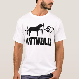 Heartbeat – Rottweiler - Hond Beste Vriend T-Shirt