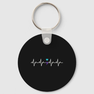 Heartbeat Semicolon Gift Suicide Prevention Awaren Sleutelhanger