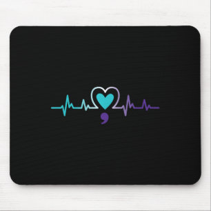 Heartbeat Semicolon Suïcidepreventie Mentale bewus Muismat