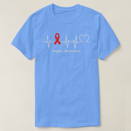Heartbeat Sepsis Warrior T-shirt (Design voorkant)
