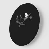 HeartBeat Skiing Gift for Skiers Grote Klok (Hoek)