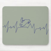 Heartbeat-Snowmobile Muismat (Voorkant)