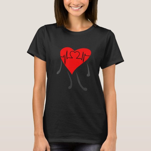 heartbeat t-shirt (Voorkant)