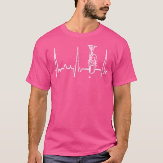 Heartbeat Trumpet T-shirt (Voorkant)
