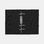 Heartbeat Videospellen liefhebber Fleece Deken (Voorkant (Horizontaal))