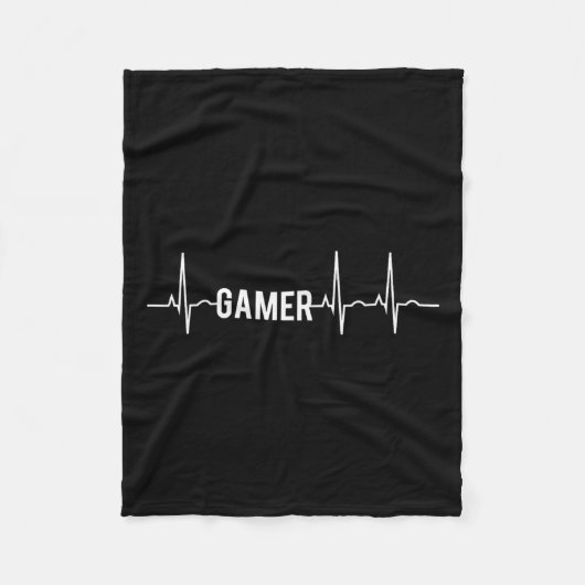 Heartbeat Videospellen liefhebber Fleece Deken (Voorkant)