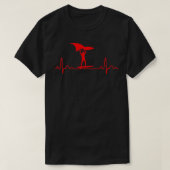 Heartbeat Wing Foiling Surfing Gift Ideaal Cl T-shirt (Design voorkant)