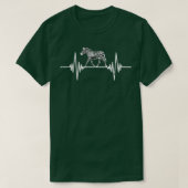 Heartbeat Zebra T-shirt (Design voorkant)