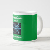 "Heartbeats and Algorithms" futuristische liefde Grote Koffiekop (Voorkant rechts)