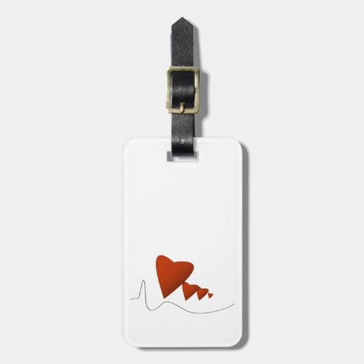 Heartbeats Bagagelabel (Voorkant verticaal)