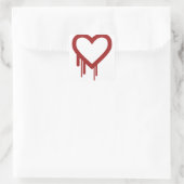 Heartbleed Bug 2014 - Hoge kwaliteit Vierkante Sticker (Tas)