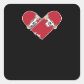 Heartboard Vierkante Sticker (Voorkant)