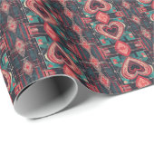 Heartbound Elegance Valentijnsdag Wrapping Paper Cadeaupapier (Rol Hoek)
