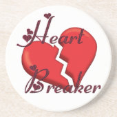 Heartbreaker Funny Valentijn Zandsteen Onderzetter (Voorkant)
