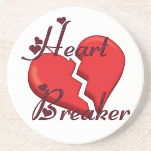 Heartbreaker Funny Valentijn Zandsteen Onderzetter