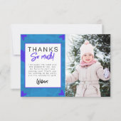 Heartbreaker Kinder foto Verjaardagsfeestje Dank u Bedankkaart (Voorkant)