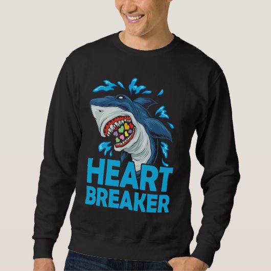 Heartbreaker Shark Anti Valentine's Day Solo Celeb Trui (Voorkant)