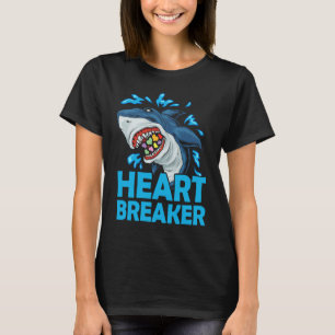 Heartbreker Shark Anti-Valentijnsdag Solo Celeb T-shirt