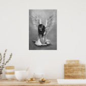 Heartbroken Angel-Poster Poster (Keuken)