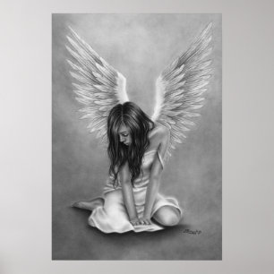 Heartbroken Angel-Poster Poster