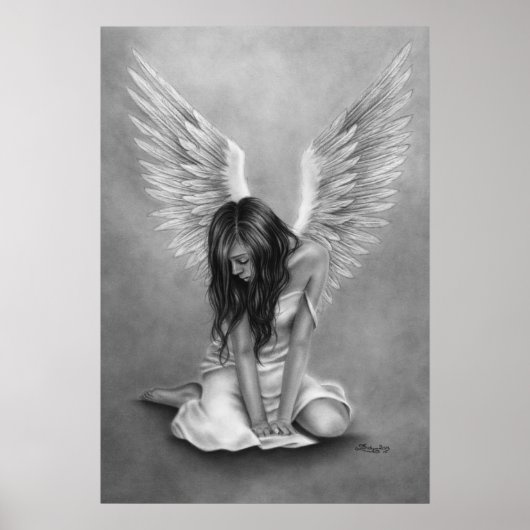 Heartbroken Angel-Poster Poster (Voorkant)