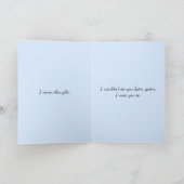 Heartbroken Whimsical Alligator Aangepaste tekst Kaart (Binnen)