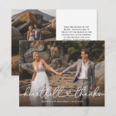 Heartfelt Bedankt Weddenfoto (Voorkant / Achterkant)