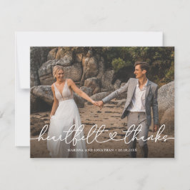 Heartfelt Bedankt Weddenfoto
