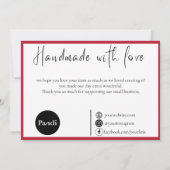 Heartfelt Craft: uw aankoop, onze dankbaarheid Bedankkaart (Achterkant)