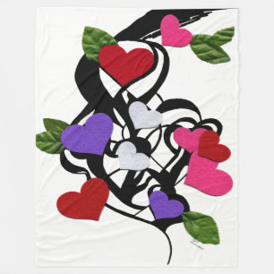 "Heartfelt"-deken Fleece Deken
