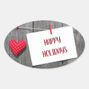 **HEARTFELT EN ** CHRISTMAS OVALE STICKER