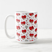 Heartfelt Expressions: Valentijnsdag Pattern Koffiemok (Links)