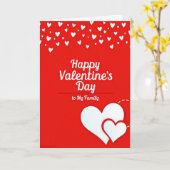 Heartfelt Family Valentines Card Kaart (Gele Bloem)