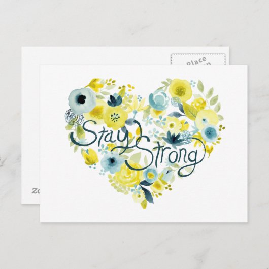 Heartfelt Floral I Briefkaart (Voorkant / Achterkant)