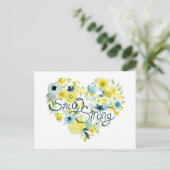 Heartfelt Floral I Briefkaart (Staand voorkant)